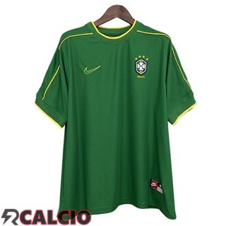 Maglie Calcio Brasile Retro Portiere Verde 1998  Maglie Calcio Brasile Retro Portiere Verde 1998