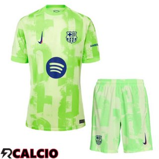 Terza Maglia FC Barcellona Bambino Verde 2024/2025