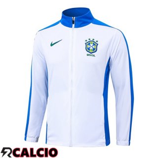 Giacca Calcio Brasile Bianco 2024/2025  Giacca Calcio Brasile Bianco 2024/2025