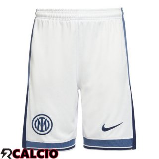 Seconda Pantaloncini Calcio Inter Milan Bianco 2024/2025  Seconda Pantaloncini Calcio Inter Milan Bianco 2024/2025