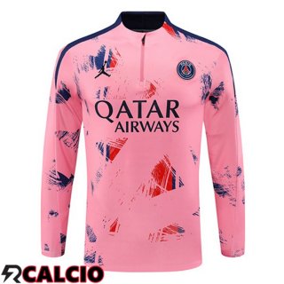 Felpa Allenamento Paris PSG Rosa 2024/2025  Felpa Allenamento Paris PSG Rosa 2024/2025