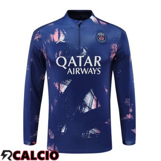 Felpa Allenamento Paris PSG Blu Reale 2024/2025  Felpa Allenamento Paris PSG Blu Reale 2024/2025