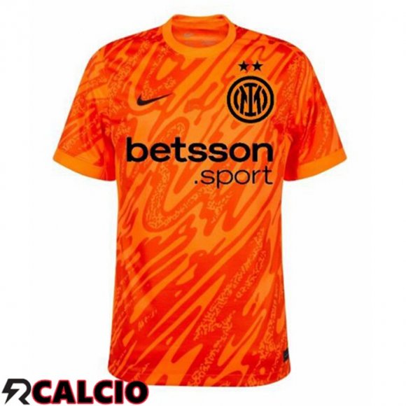 Maglia Inter Milan Portiere Arancia 2024/2025  Maglia Inter Milan Portiere Arancia 2024/2025
