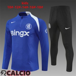 Insieme Tuta Calcio FC Chelsea Bambino Blu 2025/2026  Insieme Tuta Calcio FC Chelsea Bambino Blu 2025/2026