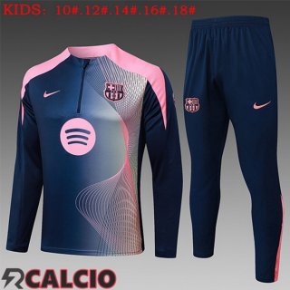 Insieme Tuta Calcio FC Barcellona Bambino Blu Reale Rosa 2025/2026  Insieme Tuta Calcio FC Barcellona Bambino Blu Reale Rosa 2025/2026