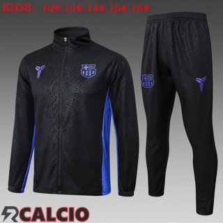Insieme Tuta Calcio - Giacca FC Barcellona Bambino Nero 2025/2026  Insieme Tuta Calcio - Giacca FC Barcellona Bambino Nero 2025/2026