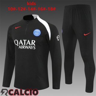 Insieme Tuta Calcio Paris PSG Bambino Nero 2025/2026