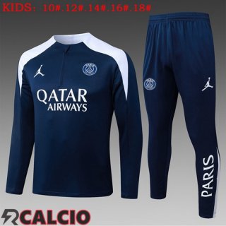 Insieme Tuta Calcio Jordan Paris Bambino Blu Reale 2025/2026