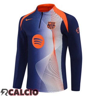 Felpa Allenamento FC Barcellona Blu Reale Arancia 2025/2026