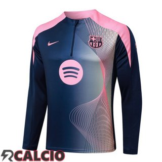 Felpa Allenamento FC Barcellona Blu Reale Rosa 2025/2026