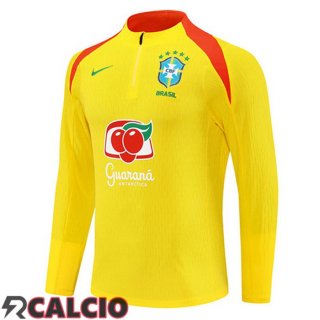 Felpa Allenamento Brasile Giallo 2025/2026