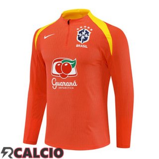 Felpa Allenamento Brasile Arancia 2025/2026
