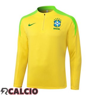 Felpa Allenamento Brasile Giallo 2025/2026  Felpa Allenamento Brasile Giallo 2025/2026