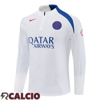 Felpa Allenamento Paris PSG Bianco 2025/2026