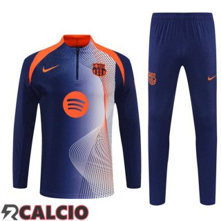 Insieme Tuta Calcio FC Barcellona Blu Reale Arancia 2025/2026  Insieme Tuta Calcio FC Barcellona Blu Reale Arancia 2025/2026