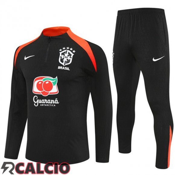 Insieme Tuta Calcio Brasile Nero 2025/2026  Insieme Tuta Calcio Brasile Nero 2025/2026
