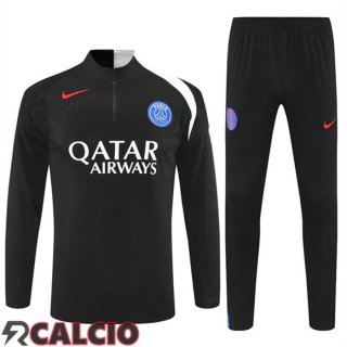 Insieme Tuta Calcio Paris PSG Nero 2025/2026  Insieme Tuta Calcio Paris PSG Nero 2025/2026