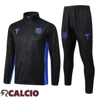Insieme Tuta Calcio - Giacca FC Barcellona Nero 2025/2026  Insieme Tuta Calcio - Giacca FC Barcellona Nero 2025/2026