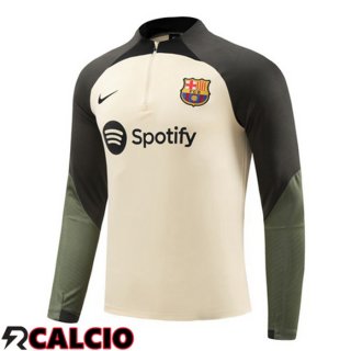 Felpa Allenamento FC Barcellona Giallo Verde 2023/2024  Felpa Allenamento FC Barcellona Giallo Verde 2023/2024
