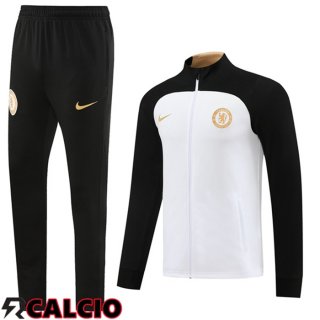 Insieme Tuta Calcio - Giacca FC Chelsea Bianco 2023/2024