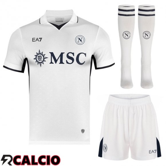 Insieme Seconda Maglia SSC Napoli (Pantaloncini + Calzini) 2024/2025  Insieme Seconda Maglia SSC Napoli (Pantaloncini + Calzini) 2024/2025