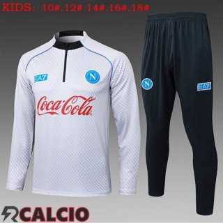 Insieme Tuta Calcio SSC Napoli Bambino Bianco 2025/2026