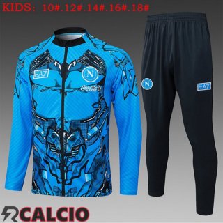 Insieme Tuta Calcio - Giacca SSC Napoli Bambino Blu 2025/2026