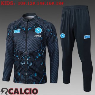 Insieme Tuta Calcio - Giacca SSC Napoli Bambino Grigio 2025/2026