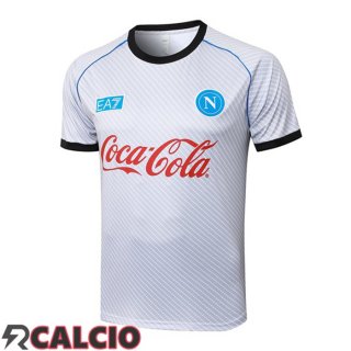 T Shirt Allenamento SSC Napoli Bianco 2025/2026  T Shirt Allenamento SSC Napoli Bianco 2025/2026