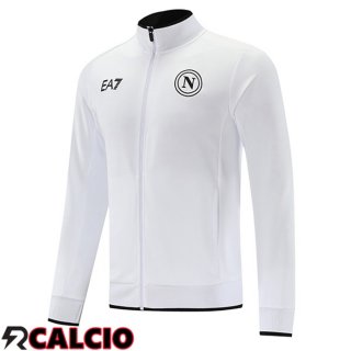 Giacca Calcio SSC Napoli Bianco 2023/2024  Giacca Calcio SSC Napoli Bianco 2023/2024
