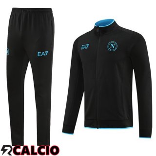 Insieme Tuta Calcio - Giacca SSC Napoli Nero 2023/2024