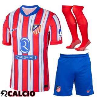 Insieme Prima Maglia Atletico Madrid (Pantaloncini + Calzini)2024/2025