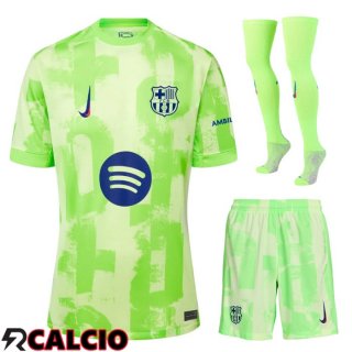 Insieme Terza Maglia FC Barcellona (Pantaloncini + Calzini)2024/2025