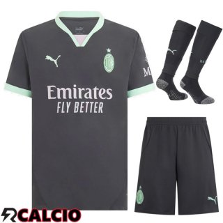 Insieme Terza Maglia AC Milan (Pantaloncini + Calzini) 2024/2025