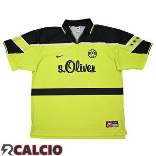 Prima Maglie Calcio Dortmund BVB Retro Giallo 1997-1998  Prima Maglie Calcio Dortmund BVB Retro Giallo 1997-1998