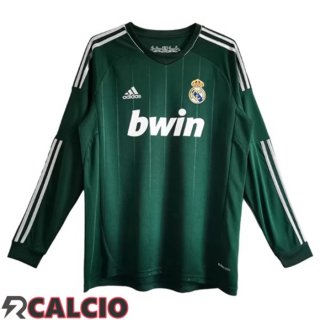 Terza Maglie Calcio Real Madrid Retro Manica Lunga Verde 2012-2013