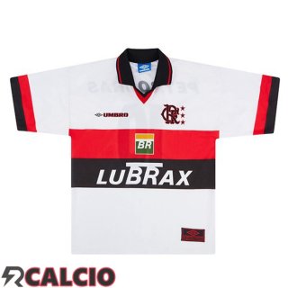 Seconda Maglie Calcio Flamengo Retro Bianco 1998-1999  Seconda Maglie Calcio Flamengo Retro Bianco 1998-1999