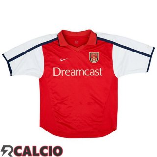 Prima Maglie Calcio Arsenal Retro Rosso Bianco 2001-2002  Prima Maglie Calcio Arsenal Retro Rosso Bianco 2001-2002