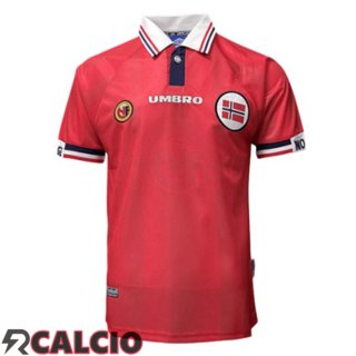 Prima Maglie Calcio Norvegia Retro Rosso 1998-1999