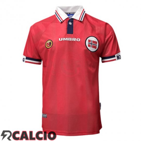 Prima Maglie Calcio Norvegia Retro Rosso 1998-1999