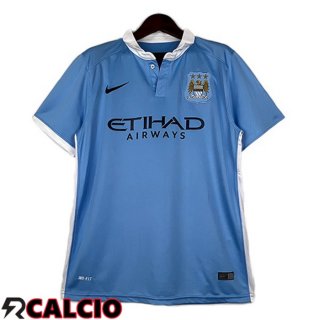 Prima Maglia Manchester City Retro Blu 2015-2016  Prima Maglia Manchester City Retro Blu 2015-2016