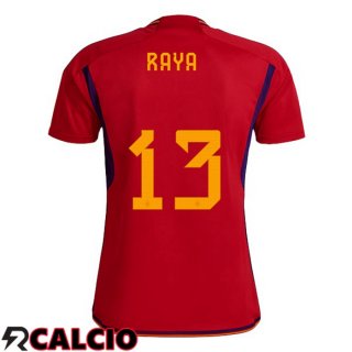 Prima Maglia Spagna (RAYA 13) Rosso Coppa del Mondo 2022
