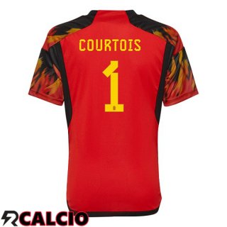 Prima Maglia Belgio (COURTOIS 1) Rosso Coppa del Mondo 2022