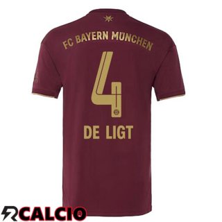 Maglia Bayern Monaco (De Ligt 4) Edizione Speciale Rosso 2022/2023  Maglia Bayern Monaco (De Ligt 4) Edizione Speciale Rosso 2022/2023