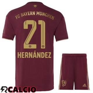 Maglia Bayern Monaco (Hernández 21) Bambino Edizione Speciale Rosso 2022/2023