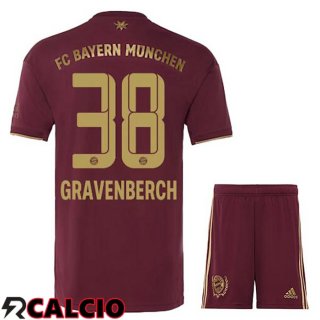 Maglia Bayern Monaco (Gravenberch 38) Bambino Edizione Speciale Rosso 2022/2023