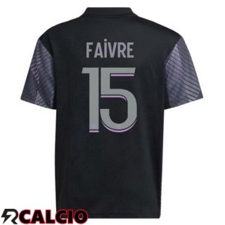 Terza Maglia Lyon OL (FAIVRE 15) Nero 2022/2023  Terza Maglia Lyon OL (FAIVRE 15) Nero 2022/2023