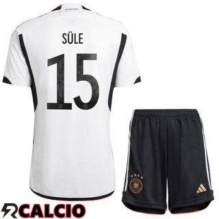 Prima Maglia Germania (SULE 15) Bambino Nero Bianco 2022/2023