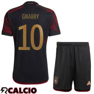Seconda Maglia Germania (GNABRY 10) Bambino Nero 2022/2023