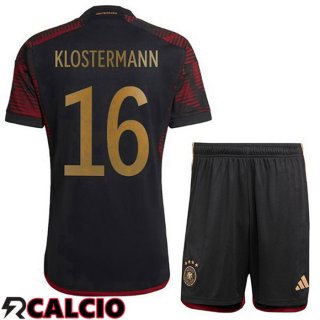 Seconda Maglia Germania (KLOSTERMANN 16) Bambino Nero 2022/2023